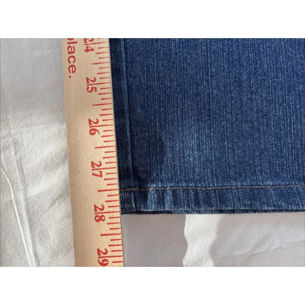 Style & Co. Women's Tapered Leg Jeans Blue Stretch Denim High Rise 14S 34x28